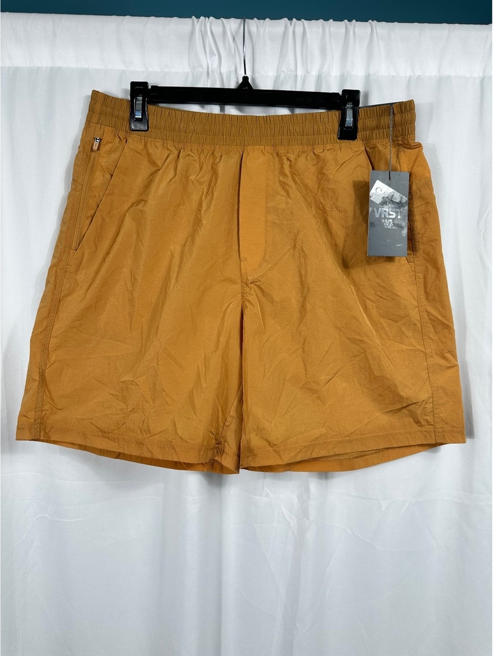 VRST Men's 7" All-In Short Unlined Palomino Gold Shine Size Large